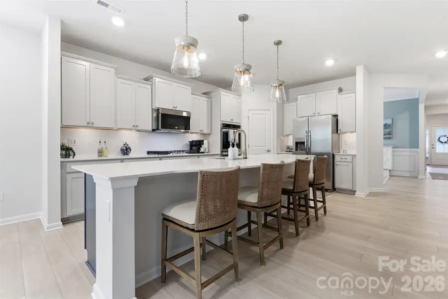 Furnished interior view inside a new home in Falls Cove at Lake Norman, Troutman (Image 7).