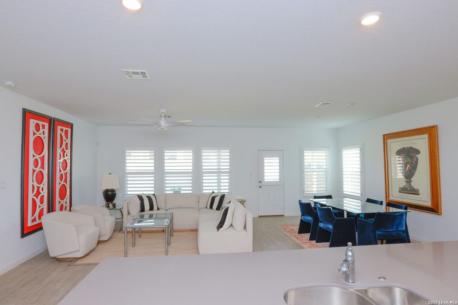 Furnished interior view inside a new home in Hidden Trails, Bulverde (Image 14).