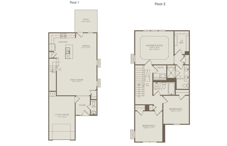 Floor Plan Level 1 and 2