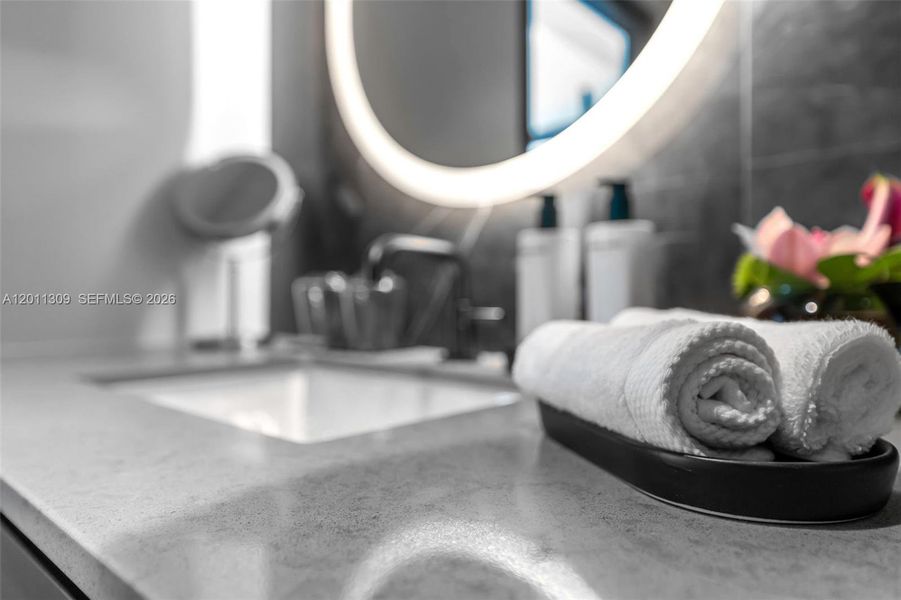 Close-up of interior finishes inside a home in , Miami (Image 44).