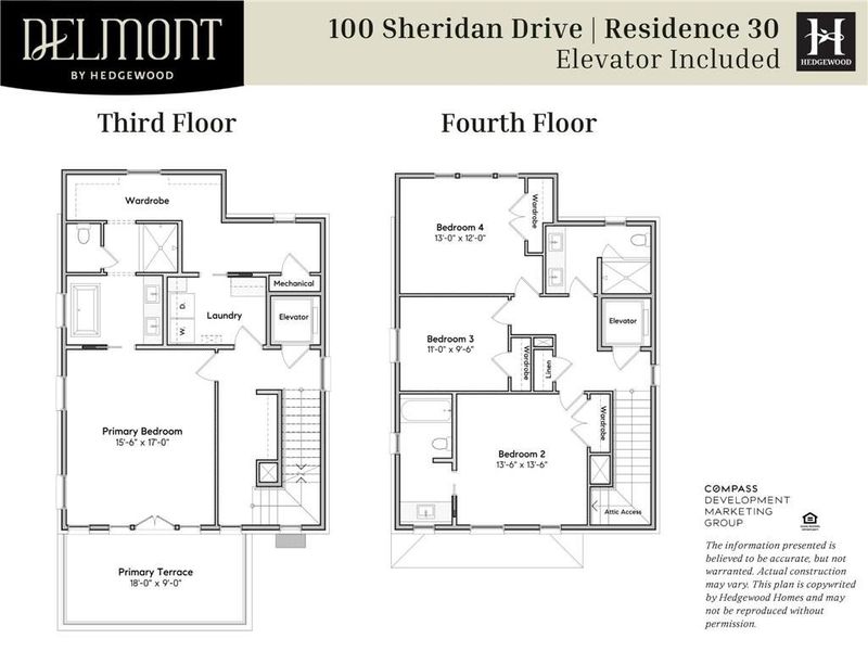2D floor plan layout of this home in Delmont, Atlanta, GA (Image 4).