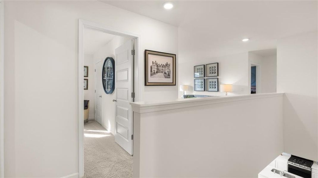 Furnished interior view inside a new home in Poplar Preserve, Newnan (Image 23). Furnished interior view inside a new home in Poplar Preserve, Newnan (Image 23).