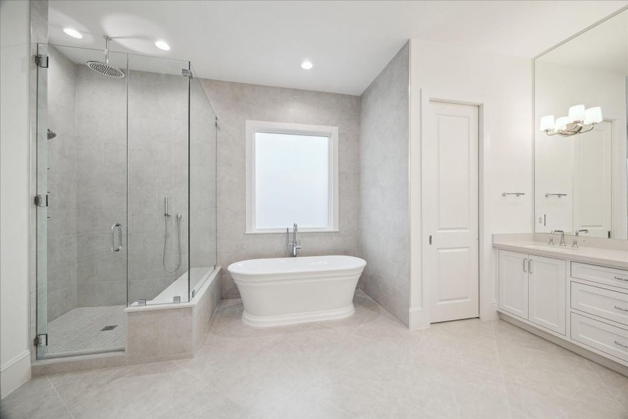 Furnished interior view inside a new home in , Houston (Image 19).