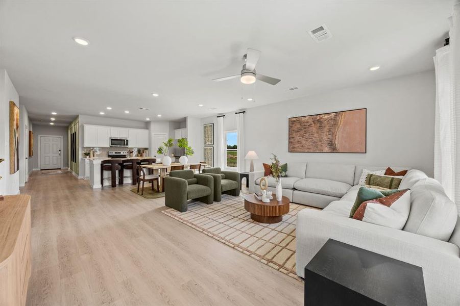 Furnished interior view inside a new home in MiraVerde, Crowley (Image 29).