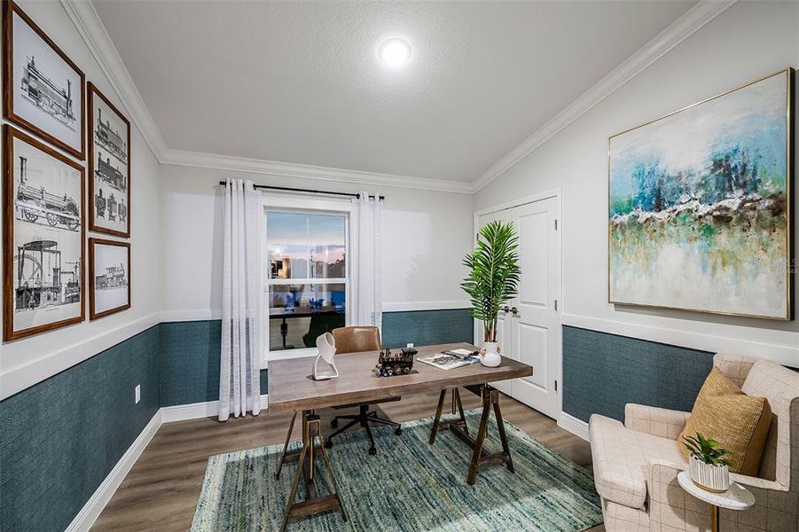 Furnished interior view inside a new home in Pasadena Landing, Wesley Chapel (Image 28).