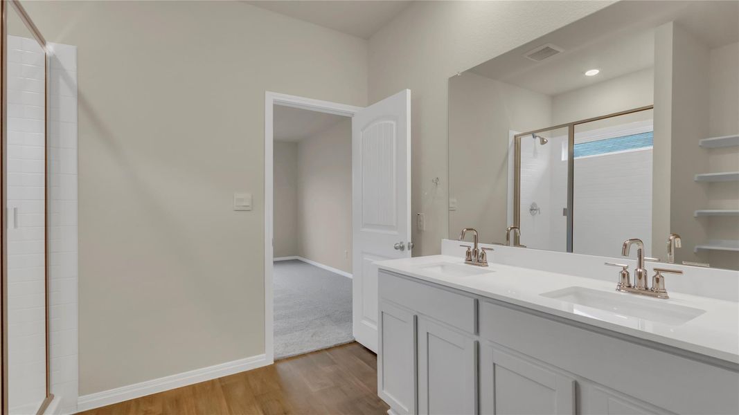 Furnished interior view inside a new home in Carillon, Manor (Image 7).