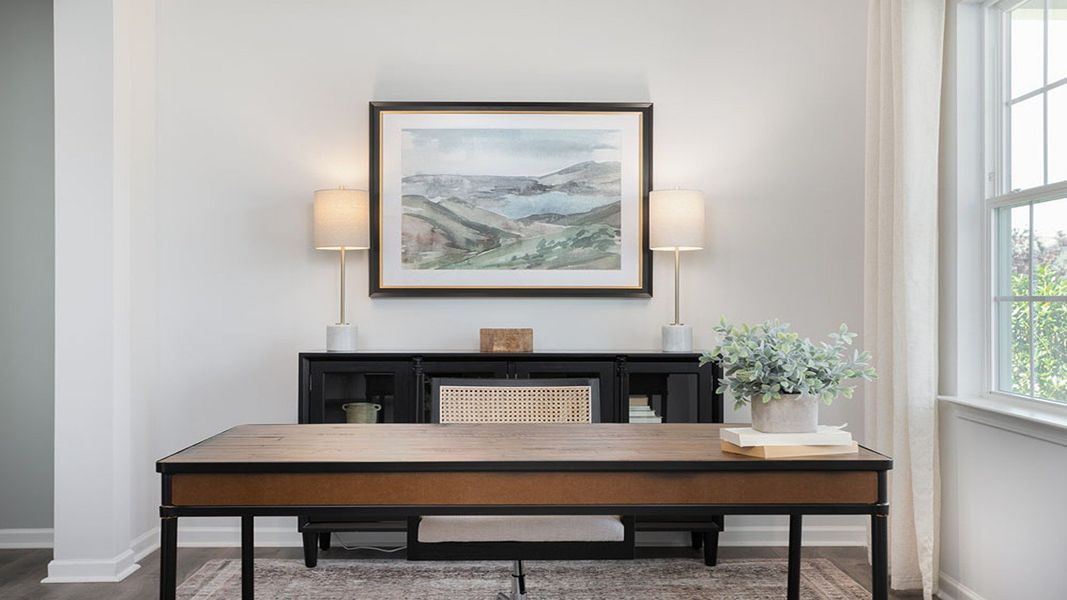 Furnished interior in a model home at Dail Farm in Farmville (Image 17). Furnished interior in a model home at Dail Farm in Farmville (Image 17).