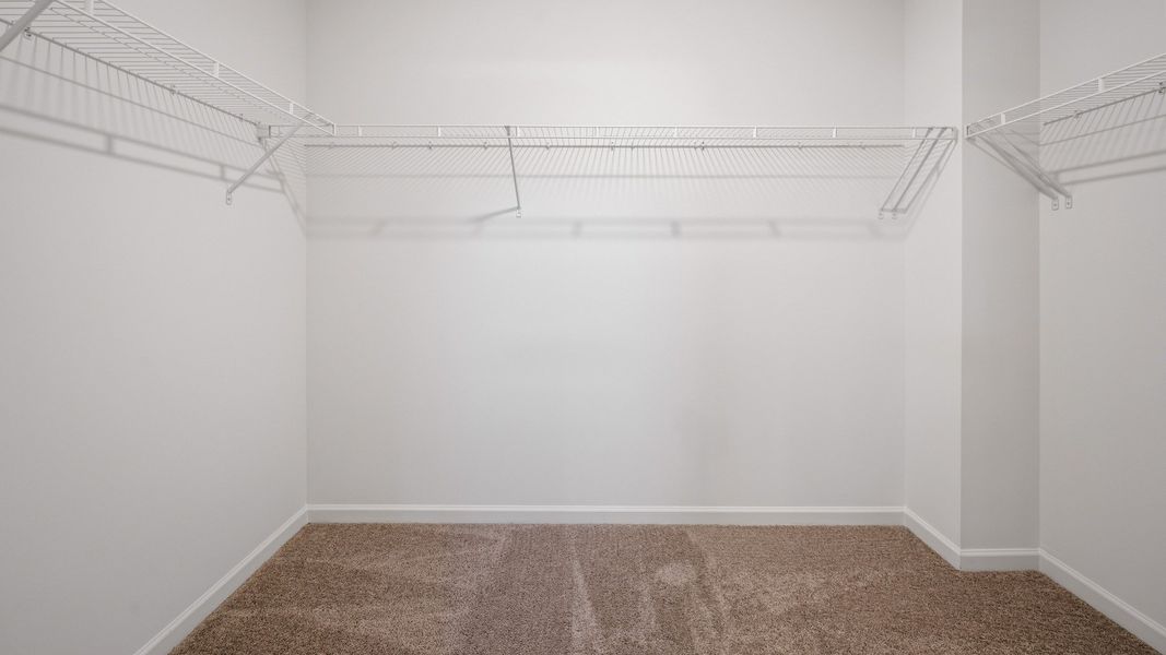 Closet with ventilated shelves Closet with ventilated shelves