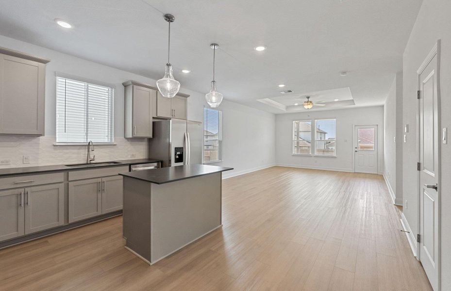 Furnished interior view inside a new home in Patterson Ranch, Georgetown (Image 15). Furnished interior view inside a new home in Patterson Ranch, Georgetown (Image 15).