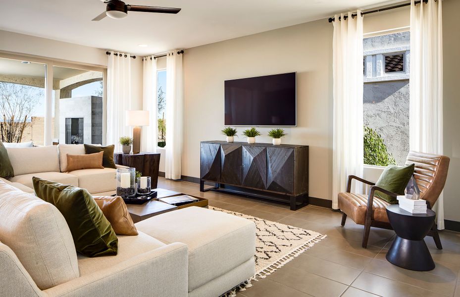 Representative furnished interior of a home built from the Sanctuary Final Opportunity by Del Webb in Sun City Anthem at Merrill Ranch, Florence (Image 13). Representative furnished interior of a home built from the Sanctuary Final Opportunity by Del Webb in Sun City Anthem at Merrill Ranch, Florence (Image 13).