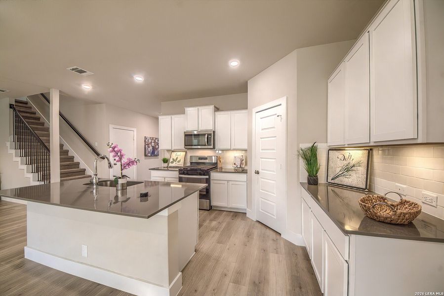 Furnished interior view inside a new home in Brookstone Creek, San Antonio (Image 7).