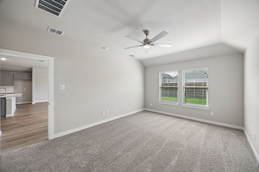 Primary Suite in the Emmy II home plan by Trophy Signature Homes - REPRESENTATIVE PHOTO