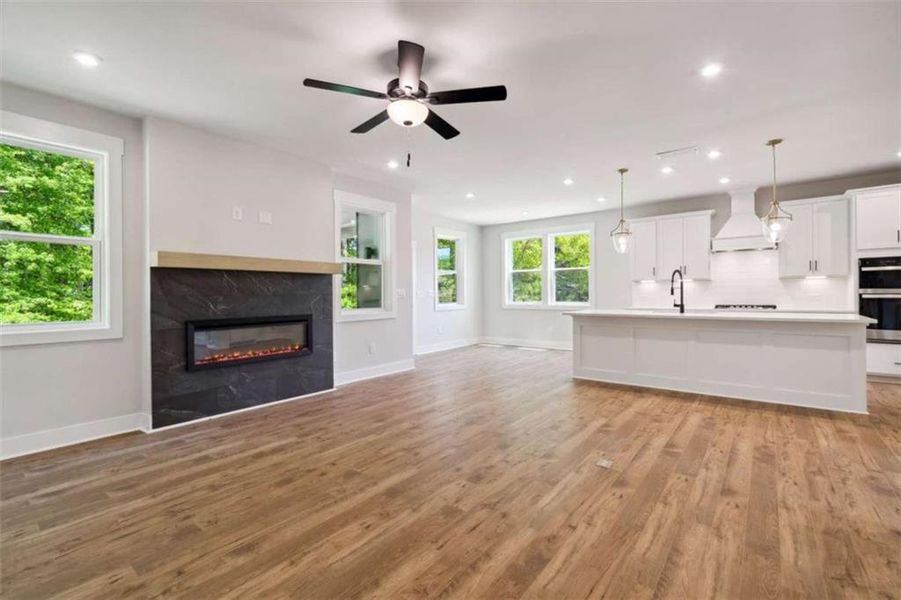 Spacious, unfurnished interior of a new home in The Paddocks at Doc Hughes, Buford (Image 15). Spacious, unfurnished interior of a new home in The Paddocks at Doc Hughes, Buford (Image 15).