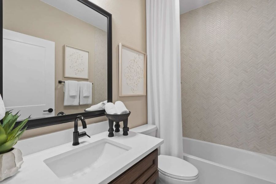 Furnished interior view inside a new home in Evergreen, Fulshear (Image 14).