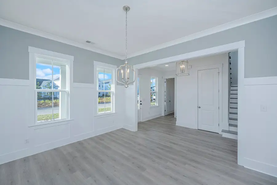 Representative unfurnished interior of a home built from the Hampton by Homes by Dickerson in Nexton, Summerville (Image 13). Representative unfurnished interior of a home built from the Hampton by Homes by Dickerson in Nexton, Summerville (Image 13).