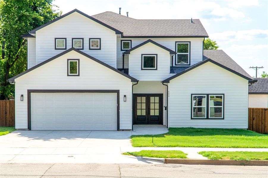Front exterior of a new home in , McKinney, TX, highlighting curb appeal (Image 1). Front exterior of a new home in , McKinney, TX, highlighting curb appeal (Image 1).