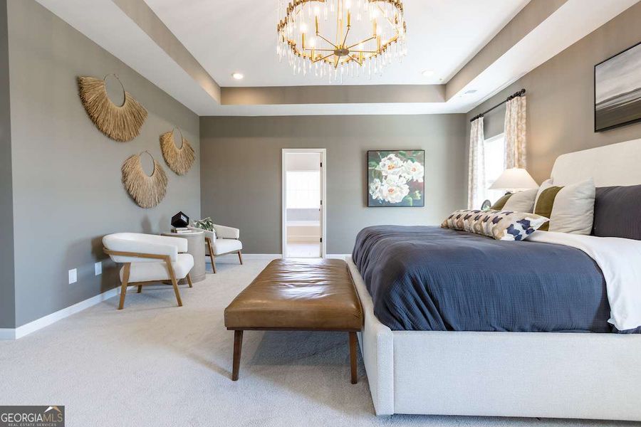 Furnished interior view inside a new home in Bryson Farms, Byron (Image 25).