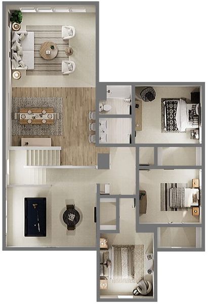 Image 3 representing the Evelyn by Tri Pointe Homes in Painted Tree, McKinney, TX.