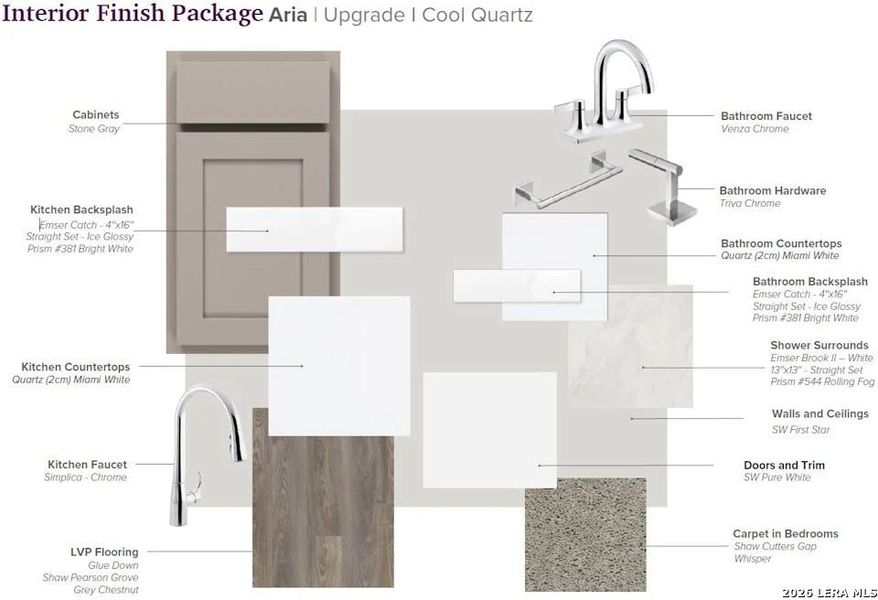 Sample of building materials used in homes in Hiddenbrooke, Seguin (Image 23).