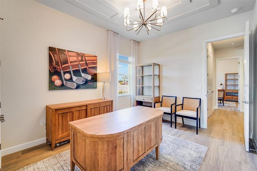Furnished interior view inside a new home in Calusa Country Club, Lakewood Ranch (Image 14).
