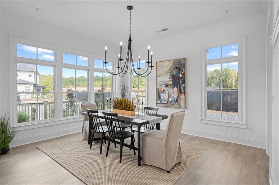 Furnished interior view inside a new home in Foxhall Residences, Douglasville GA, Douglasville (Image 17).
