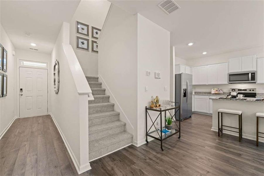 Furnished interior view inside a new home in Inverness at Sugarloaf, Lawrenceville (Image 28).