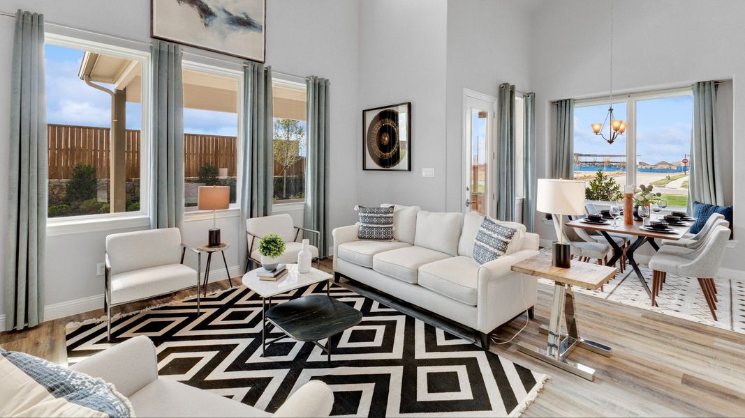 Representative furnished interior of a home built from the Magnolia by Brightland Homes in Anna Ranch, Anna (Image 9).