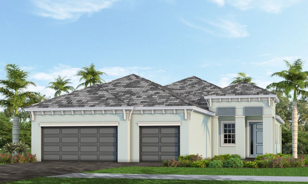 Representative exterior photo of a completed home built from the Bright Meadow 2 by Neal Communities in Palm Grove, Bradenton, FL (Image 21).