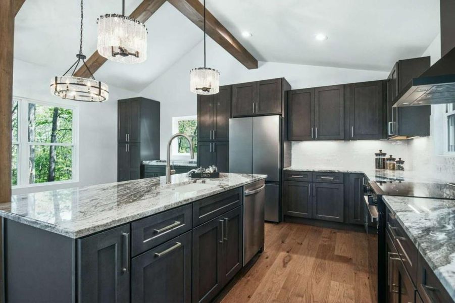 Furnished interior view inside a new home in , Blue Ridge (Image 14).