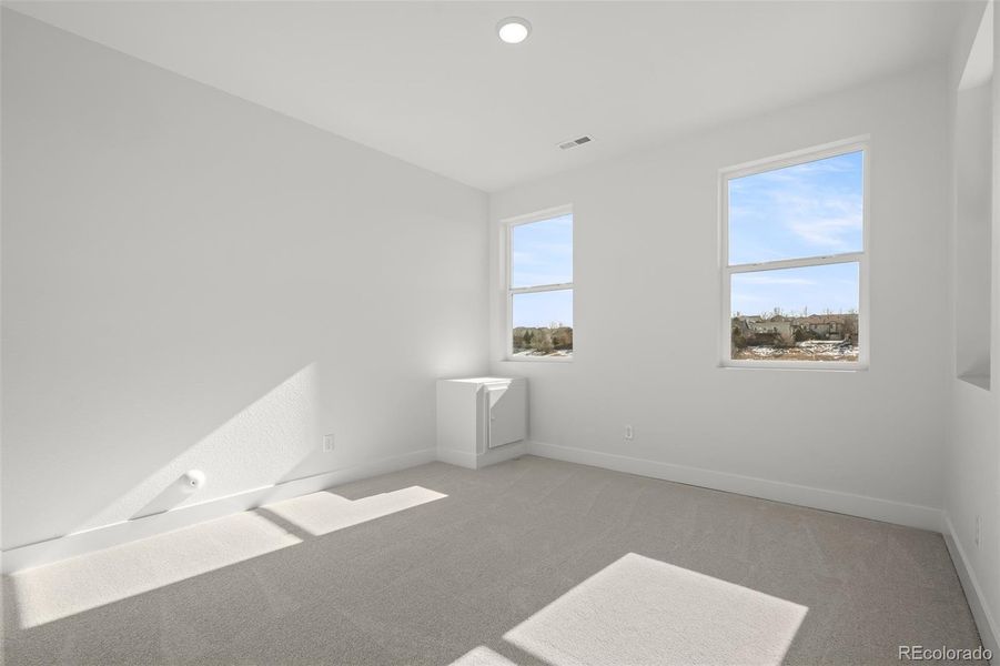 Spacious, unfurnished interior of a new home in Trailside at Cottonwood Creek, Colorado Springs (Image 23). Spacious, unfurnished interior of a new home in Trailside at Cottonwood Creek, Colorado Springs (Image 23).