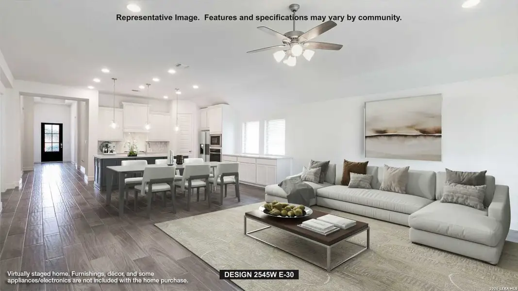 Furnished interior view inside a new home in Kallison Ranch, San Antonio (Image 4).