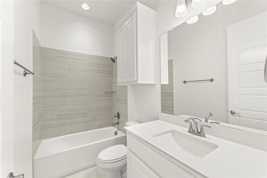 Furnished interior view inside a new home in Villas at Long Branch, Rowlett (Image 11).