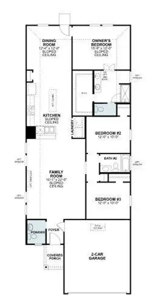 2D floor plan layout of this home in Elevon, Lavon, TX (Image 2). 2D floor plan layout of this home in Elevon, Lavon, TX (Image 2).
