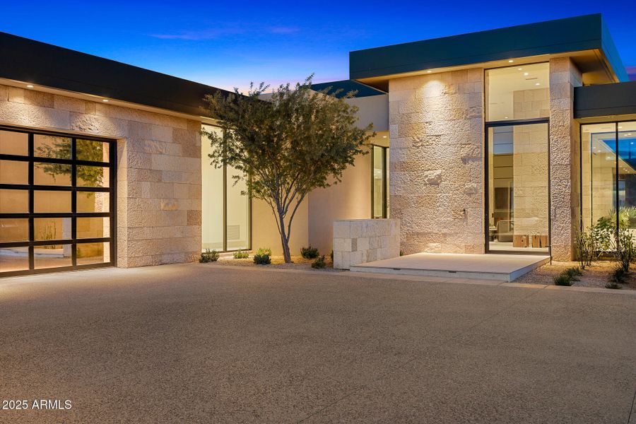 front entrance_twilight front entrance_twilight