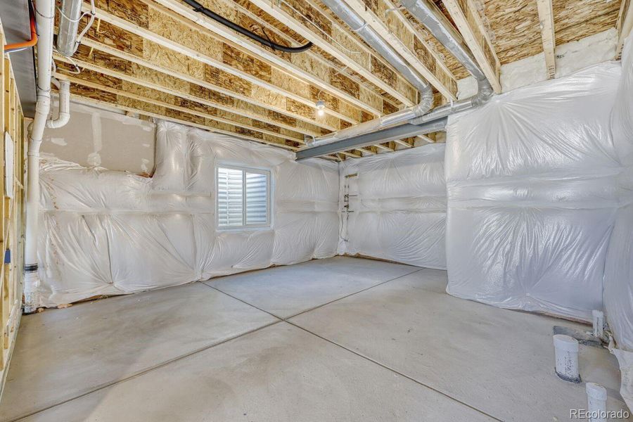 UNFINISHED WALKOUT BASEMENT