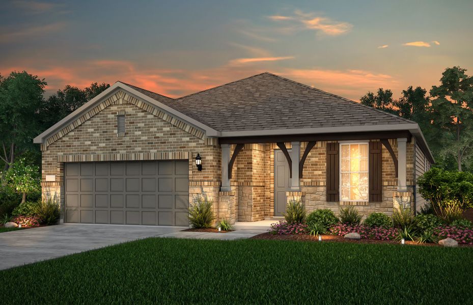 Representative exterior photo of a completed home built from the Mainstay by Del Webb in Sun City Texas, Georgetown, TX (Image 34).
