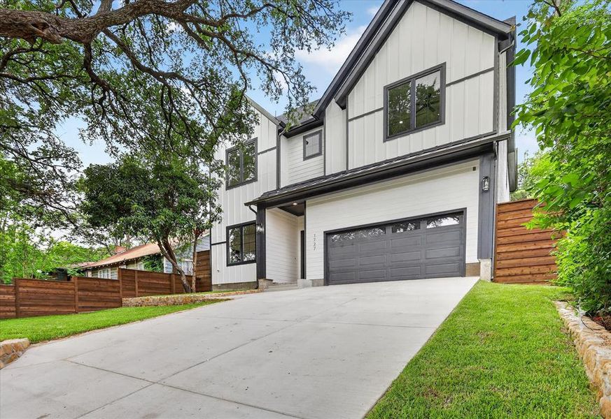 Front exterior of a new home in , Dallas, TX, highlighting curb appeal (Image 26).