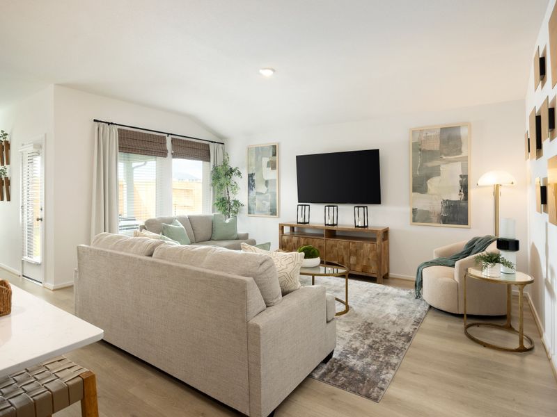 Furnished interior view inside a new home in Riviera Pines - Premier Series, Huffman (Image 7).