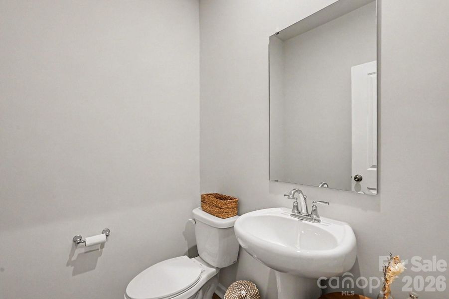 Half bath on main floor Half bath on main floor