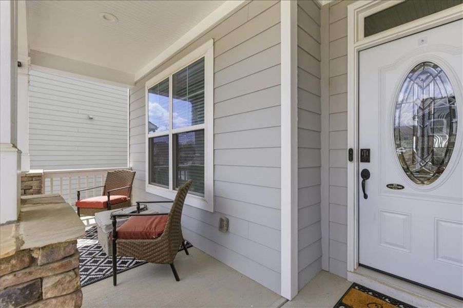 Exterior details and patio area of a home in , Hoschton (Image 3).