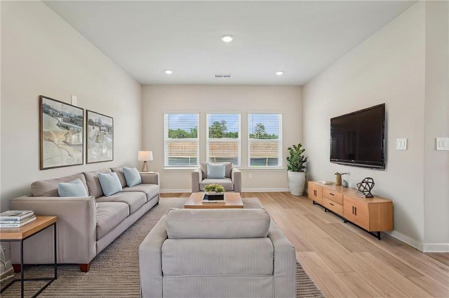 Furnished interior view inside a new home in Northwoods at Mirror Lake, Villa Rica (Image 14).
