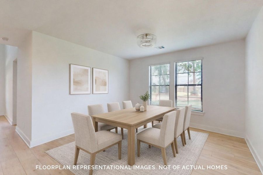 Furnished interior view inside a new home in Marvida, Cypress (Image 12).