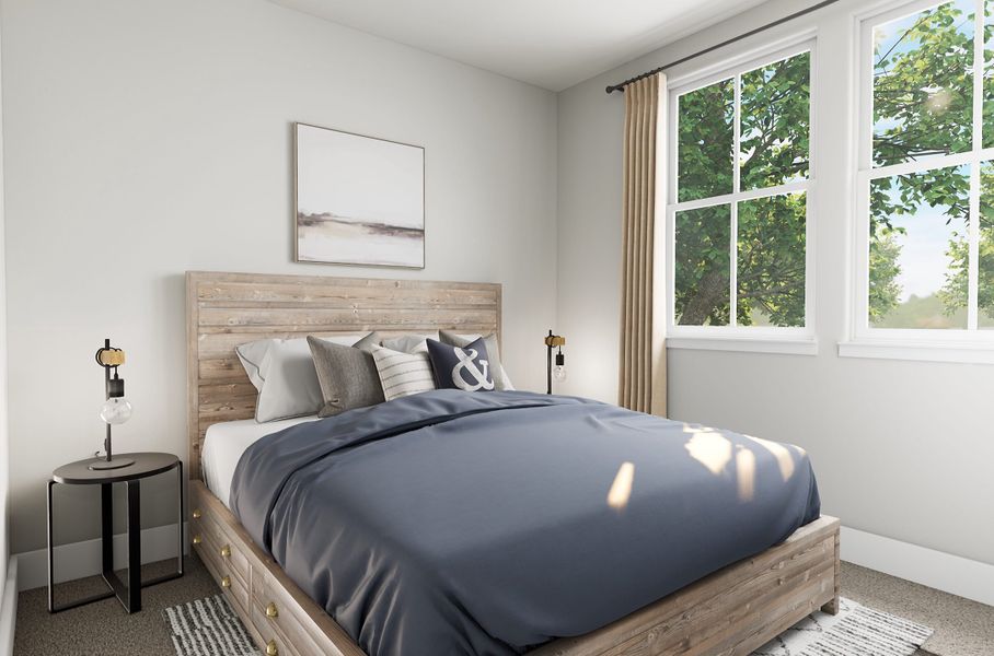 Representative furnished interior of a home built from the Independent by Tri Pointe Homes in Paley Park at Easton Park, Austin (Image 14). Representative furnished interior of a home built from the Independent by Tri Pointe Homes in Paley Park at Easton Park, Austin (Image 14).