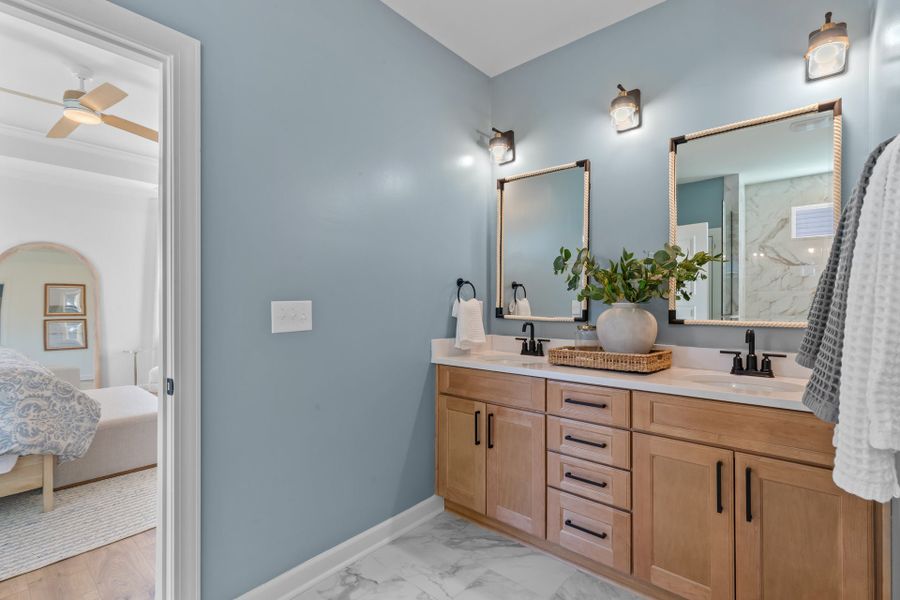 Representative furnished interior of a home built from the The Surfrider by Chesapeake Homes in Coastal Club of the Carolinas, Calabash (Image 44).