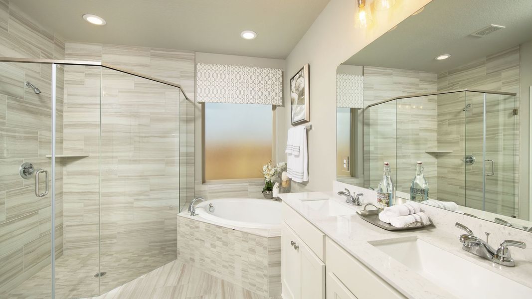 Furnished interior view inside a new home in Briggs Ranch, San Antonio (Image 35).