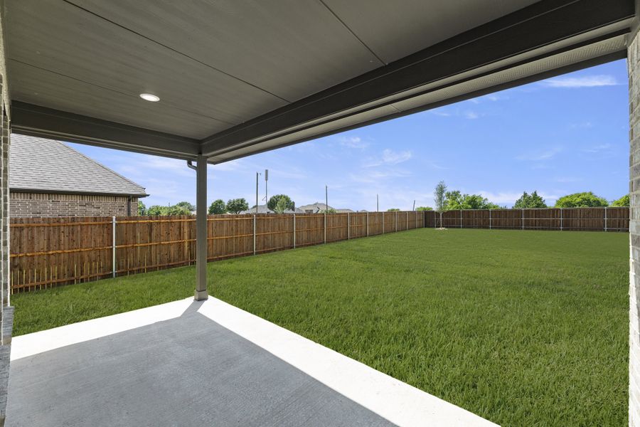 Exterior details and patio area of a home in Lovers Landing, Forney (Image 3). Exterior details and patio area of a home in Lovers Landing, Forney (Image 3).