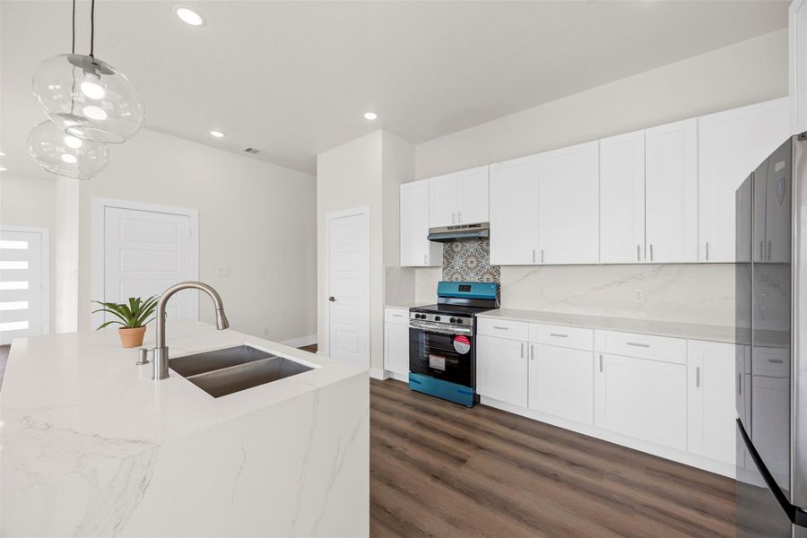 Furnished interior view inside a new home in , Cleveland (Image 11).