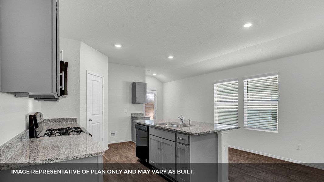 Furnished interior view inside a new home in Southgrove, Kyle (Image 4).