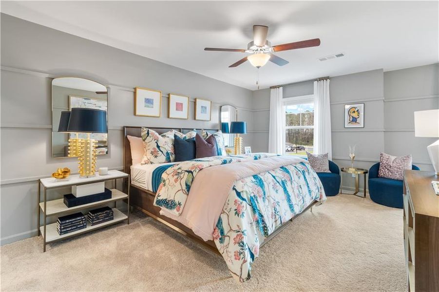 Furnished interior view inside a new home in Bowers Farm, McDonough (Image 29).