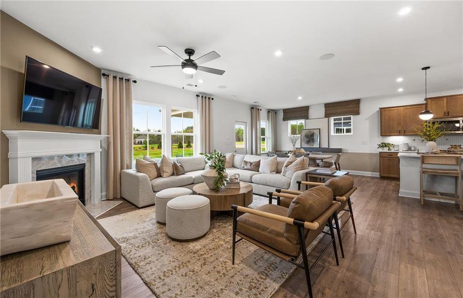 Furnished interior view inside a new home in Berkeley Mill, Cumming (Image 6).